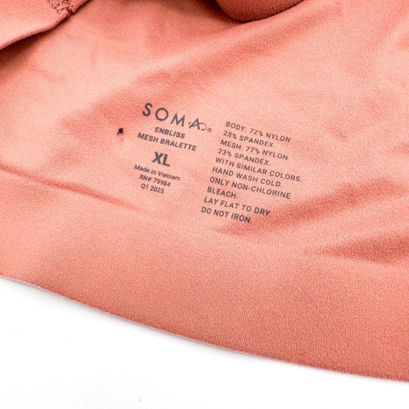 Soma Enbliss Clay Rose Mesh Bralette - Picture 6 of 6